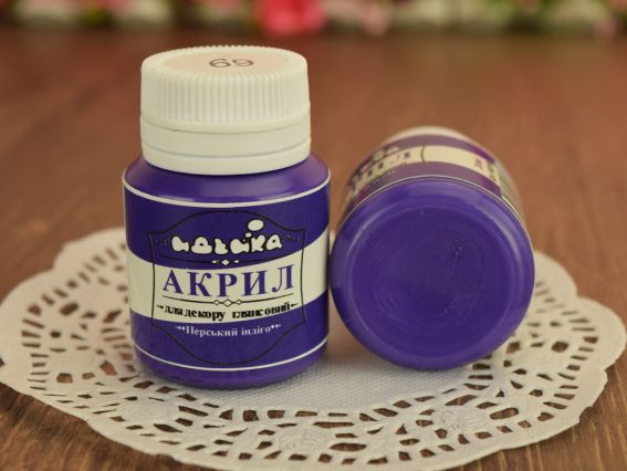 Акриловая краска для декора №69 перський індіго 20 мл Идейка 98269 Акриловая краска для декора №69 перський індіго 20 мл Идейка 98269