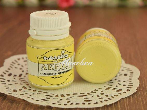 Акриловая краска для декора №92 льон 20 мл Идейка 98292 Акриловая краска для декора №92 льон 20 мл Идейка 98292