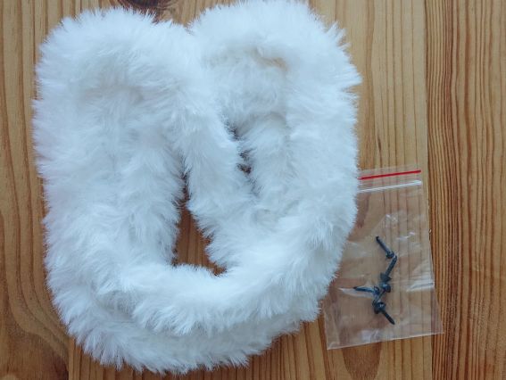 ПУХ-02 Пухнастик Білий, Набір для творчості із пухнастим дротом, Маковка