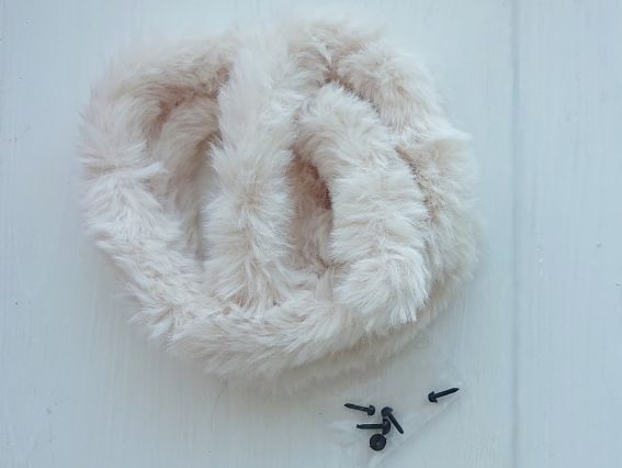 ПУХ-06 Пухнастик Кремовий, Набір для творчості із пухнастим дротом, Маковка