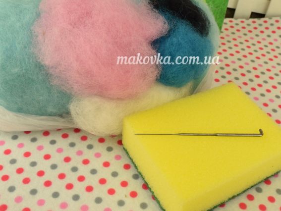 ВАЛ-002 Набір для творчості Валяння Блакитний котик УМНЯШКА