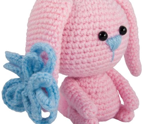 ВК-001 набір для творчості В'язання гачком іграшка Зайчик УМНЯШКА