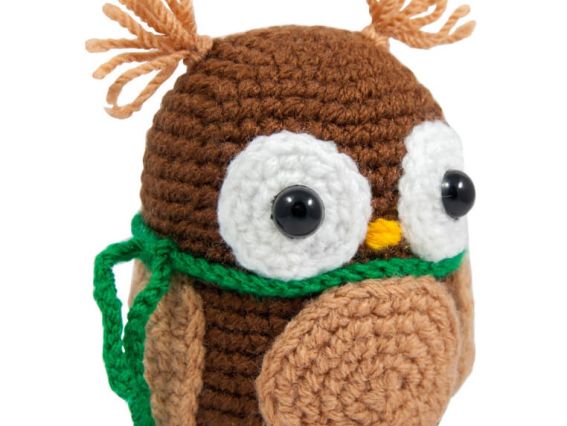 ВК-002 набір для творчості Вязання гачком іграшка "Сова" УМНЯШКА