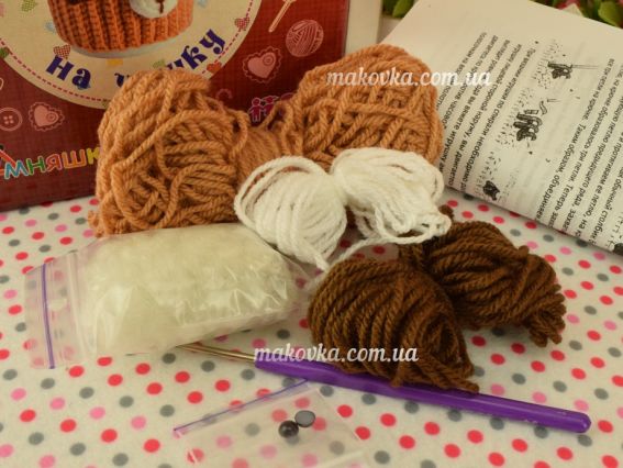 ВК-008  набір для творчості В'язання гачком аксесуару "Чохол для чашки " УМНЯШКА