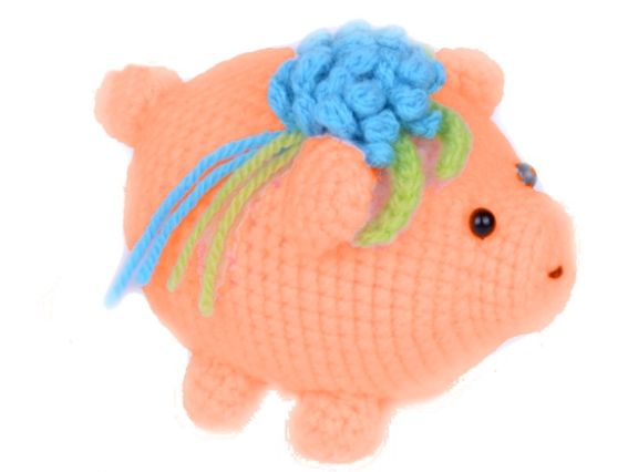 ВК-012 набір для творчості В'язання гачком іграшка "Свинка" УМНЯШКА