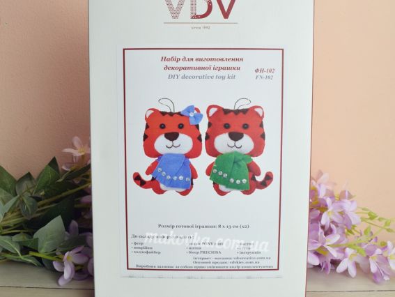 Фетровая игрушка Тигрики, ФН-102  ВДВ, набор для шитья из фетра игрушки