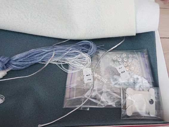 Набор для шитья новогодних елочных игрушек из фетра, Подарочный набор ВДВ ФН-112 