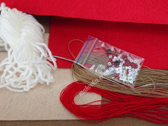 Фетровая игрушка Новогодна гномиха , ФН-118 ВДВ, набор для шитья из фетра игрушки