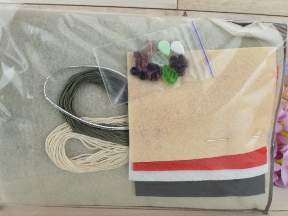 Фетровая игрушка Ёжик ФН-120 ВДВ, набор для шитья из фетра игрушки