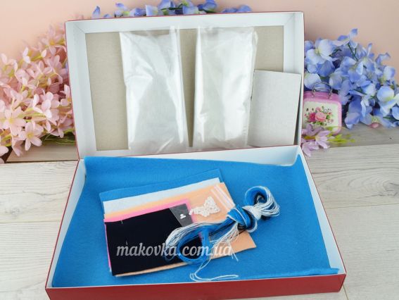 Фетровая игрушка Кошечка ФН-123 ВДВ, набор для шитья из фетра игрушки