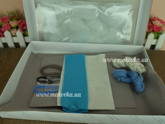 ФН-89 Мишка Набор для шитья игрушки из фетра,  ВДВ Набор для творчества. Фетровые игрушки 