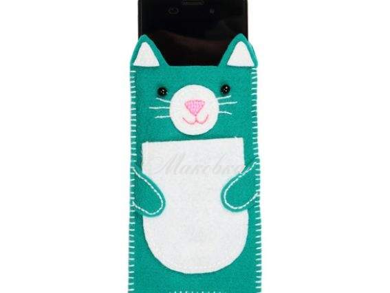 Набор для шитья из фетра ФН-03 Котик чехол для телефона, ВДВ