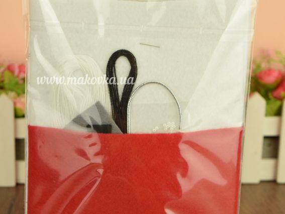 ФН-53 Мишка Набор для шитья игрушки из фетра, ВДВ Набор для творчества. Фетровые игрушки 