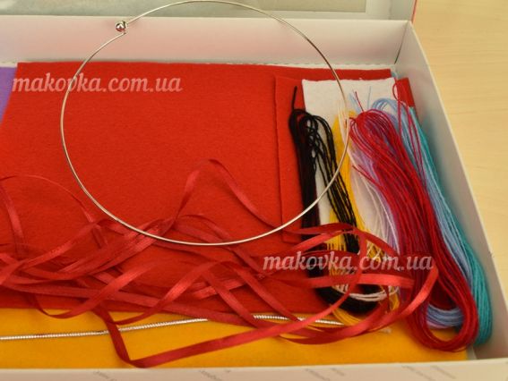 ФН-69 Набір для розвитку дитини Мобіль своїми руками (набір з фетру), ВДВ