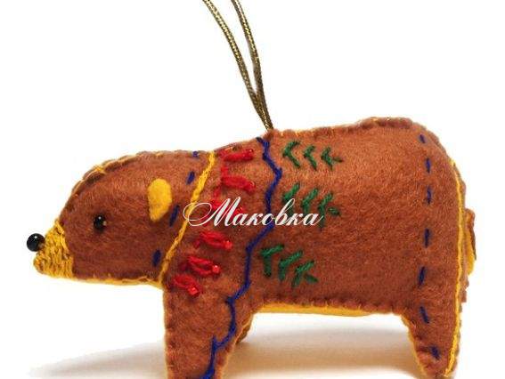 ФН-86 Ведмедик Набір для шиття іграшкі з фетру,  ВДВ Набір для творчості. Фетрові іграшки