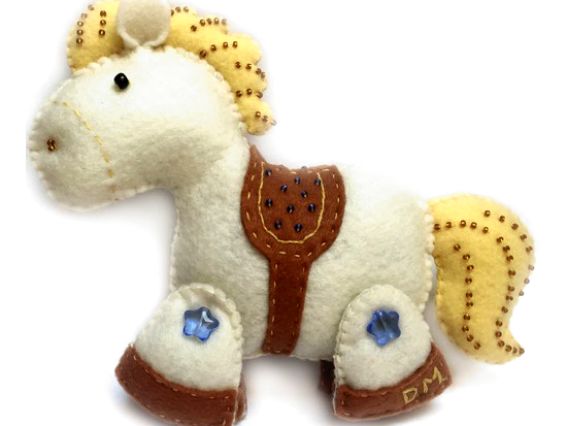 ФН-94 Коник Набір для шиття іграшкі з фетру, ВДВ Набір для творчості. Фетрові іграшки