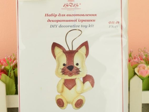 ФН-49 Киця, набір для шиття з фетру,  ВДВ Набір для творчості. Фетрові іграшки
