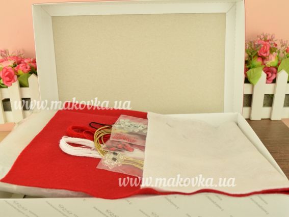 Набір для шиття новорічних ялинкових іграшок із фетру, ВДВ ФН-57: зірка, ангел, дзвіночок, серце, пташка, чобіт