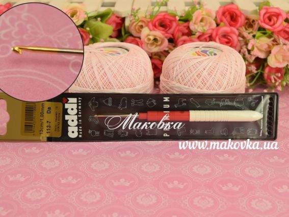 Крючок с ручкой для тонких нитей стальной позолоченный 13 см 1 мм ADDI 113-7/1-13 Крючок с ручкой для тонких нитей стальной позолоченный 13 см 1 мм ADDI 113-7/1-13