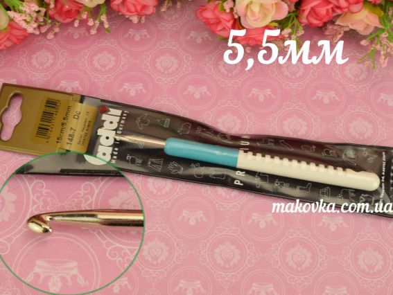 Крючок с ручкой 15 см 5,5 мм ADDI 148-7/5,5-15  Крючок с ручкой 15 см 5,5 мм ADDI 148-7/5,5-15 
