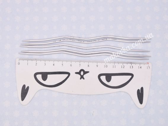 Панчішні в'язальні спиці вигнуті CraSy Snake ADDI 203-2/2,5-15  довжина 15 см, 5шт, №2,5 мм