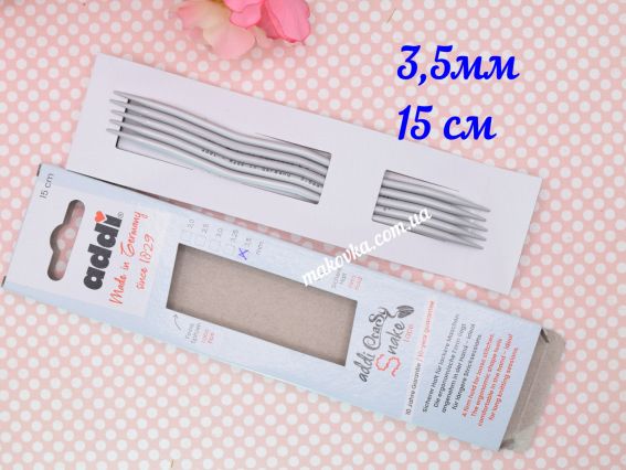 Спиці ADDI CraSy Snake 203-2/3.5-15 довжина 15 см, 5шт, №3.5 мм Спиці ADDI CraSy Snake 203-2/3.5-15 довжина 15 см, 5шт, №3.5 мм