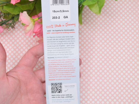 Кругові в'язальні спиці Lace ADDI 775-7/1,5-60 на золотій волосіні, з латуні, довжина 60 см, №1,5мм