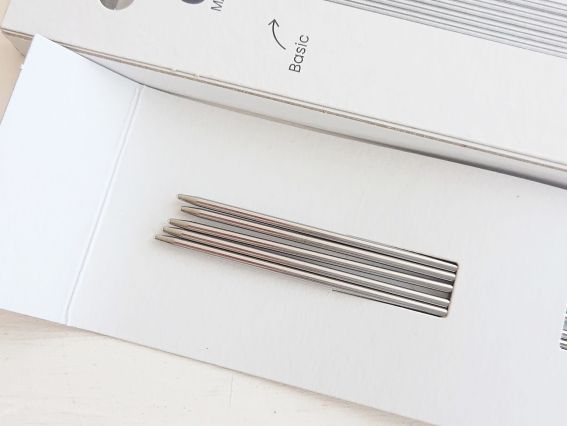 Чулочные вязальные стальные спицы ADDI 150-2/1,75-280 длина 20 см, 5шт, №1,75 мм