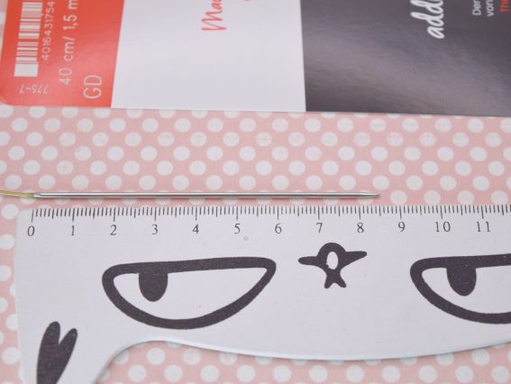 Круговые вязальные спицы Lace ADDI 775-7/1,5-40 на золотой леске, из латуни, длина 40 см, №1,5 мм