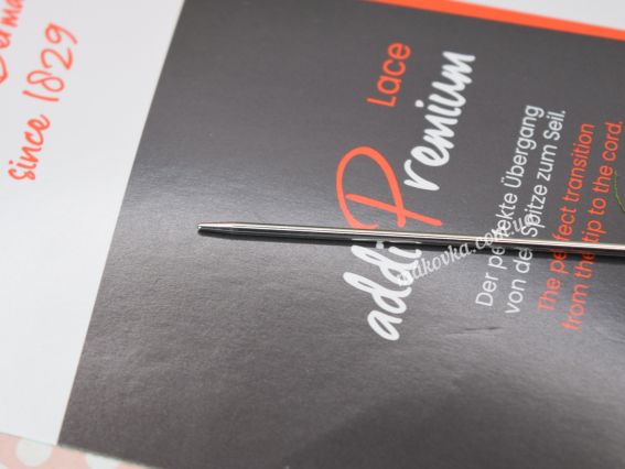 Кругові в'язальні спиці Lace ADDI 775-7/1,5-60 на золотій волосіні, з латуні, довжина 60 см, №1,5мм