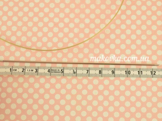 Круговые вязальные спицы ADDI 114-7/1,75-80 серебристые на золотой леске, 80см, №1,75мм