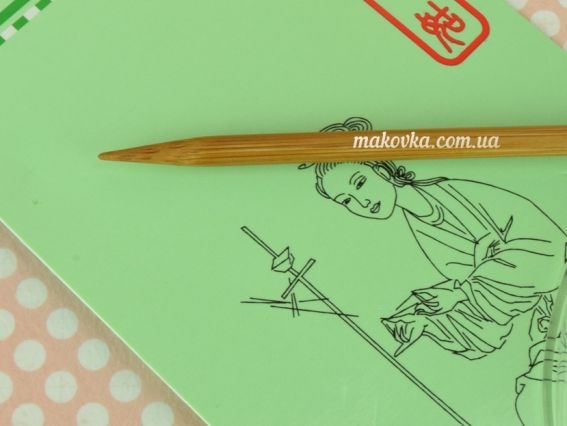 2032-6 ChiaoGoo Кругові бамбукові спиці Bamboo, Dark Patina, 80 см (32, 4мм 