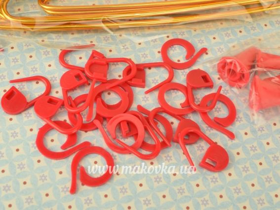 U1886 Yellow Набір аксесуарів для в'язання в жовтій сумочці з квітками DMC