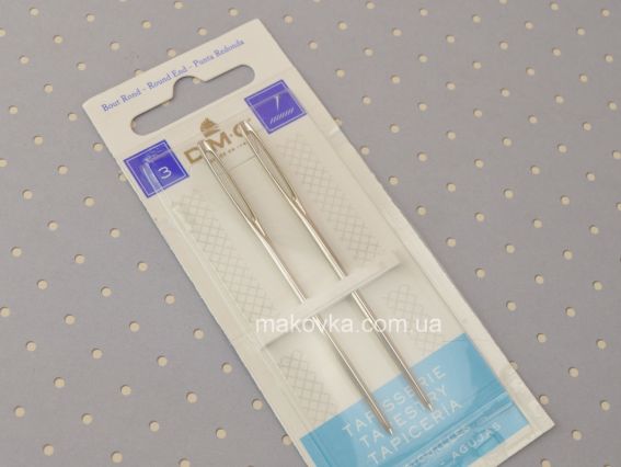 DMC 1767/1 набор игл для вышивания №13, 2 шт с большим ушком гобеленовые  Tapestry