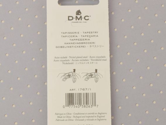 DMC 1767/1 набор игл для вышивания №13, 2 шт с большим ушком гобеленовые  Tapestry