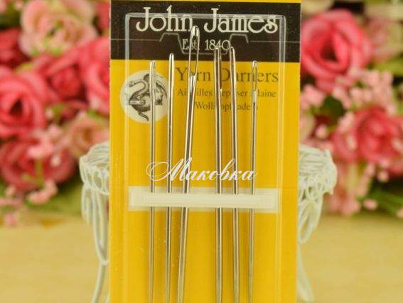 Голки штопальні для пряжі Yarn Damers №14/18, 6шт, JJ14548 John James Голки штопальні для пряжі Yarn Damers №14/18, 6шт, JJ14548 John James