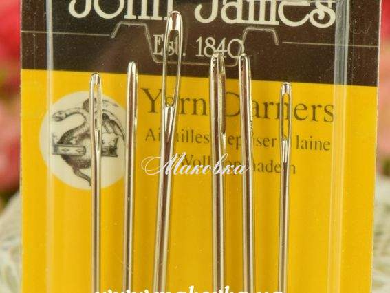 Yarn Damers №14/18 Голки сталеві штопальні для пряжі, 6шт, JJ14548 John James Англія