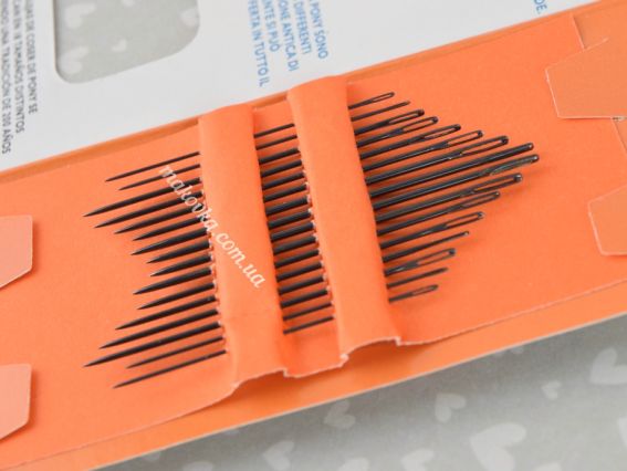 04897 PONY Crewels embroidery черные Иглы швейные, вышивальные №5/10 (16шт) 04897 