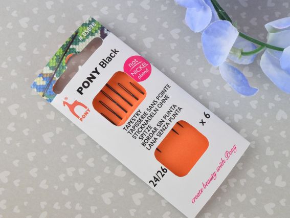 Голки для вишивки гобеленові чорні Tapestry PONY №24-26 05898