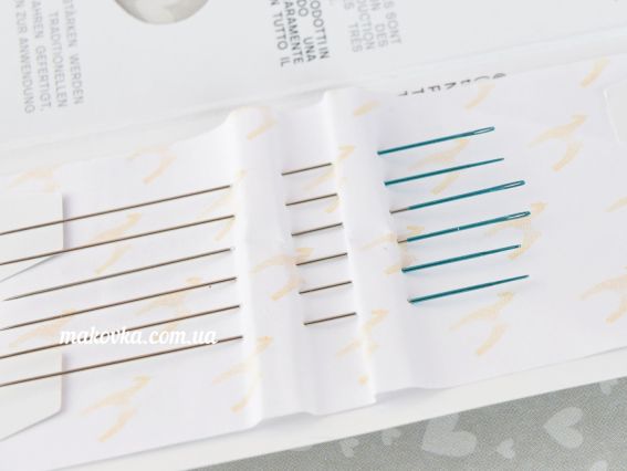 07881 PONY Голки бісерні з кольоровим вушком 6шт №11