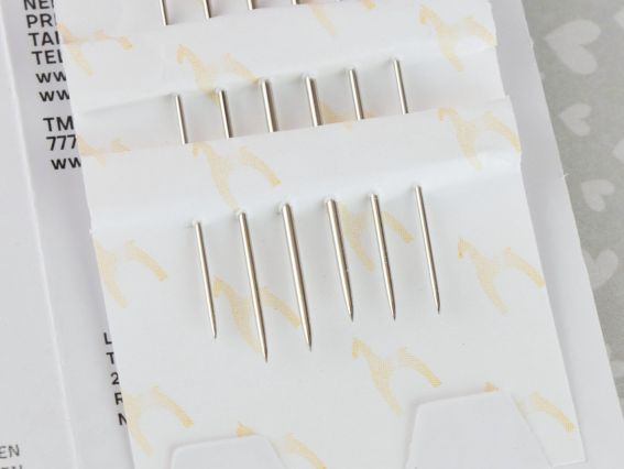 12801 PONY Голки для слабозорих , голки що легко вдягаються 6шт Easy Threading Needle