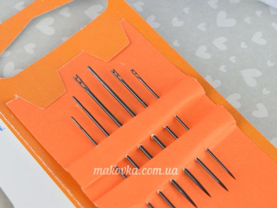 12821 PONY черные Иглы для слабовидящих, легко вдеваемые иглы 6шт Easy Threading Needle