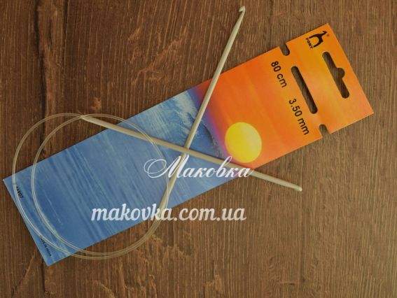 Циркулярный крючок 46907 PONY длина 80 см, №3,5 мм Циркулярный крючок 46907 PONY длина 80 см, №3,5 мм