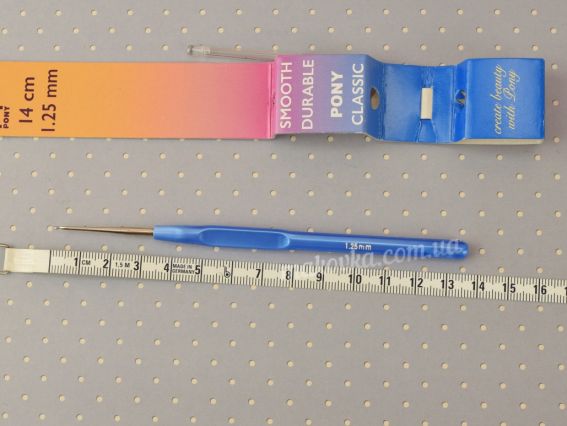 58904 PONY в'язальний Гачок 13,6см, товщина 1,25 мм металевий