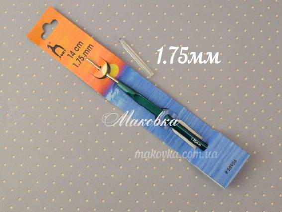 Гачок PONY 58906, №1,75 мм, з пластиковою ручкою Гачок PONY 58906, №1,75 мм, з пластиковою ручкою