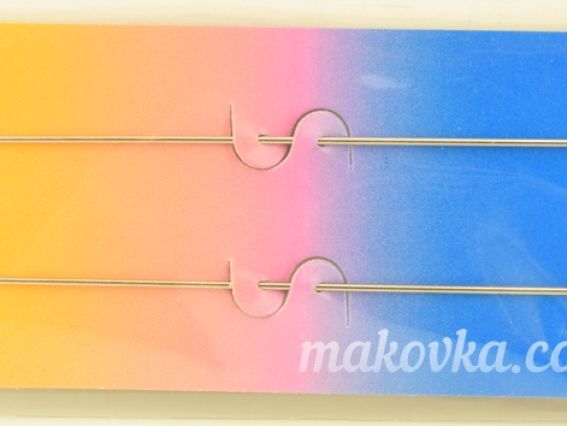 08201 PONY Голка Лялькова для ручного шиття 1/8 набір 2шт довжина 13см