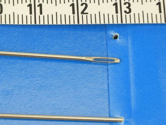 08201 PONY Голка Лялькова для ручного шиття 1/8 набір 2шт довжина 13см