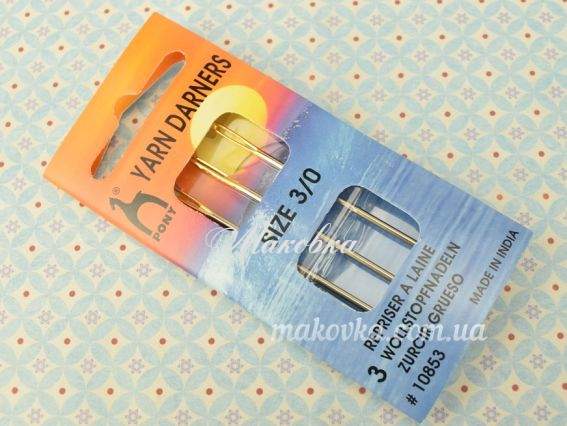 Иглы для пряжи 10853 PONY , 3 шт №3-0