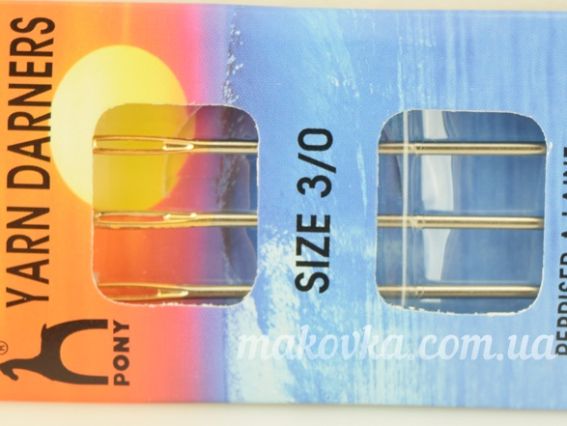 10853 PONY Ігла для пряжі №3/0 (3шт)