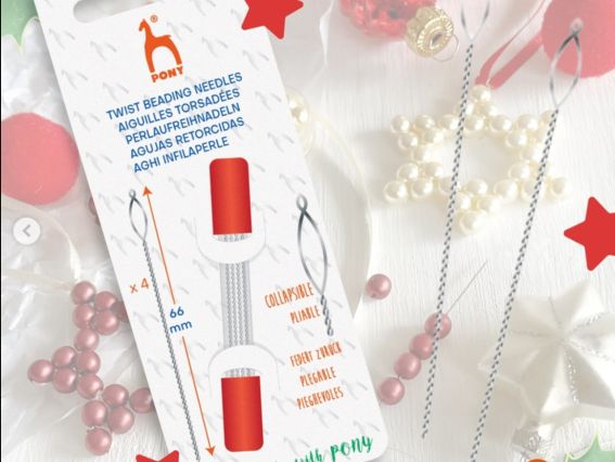 19710 Иглы бисерные с большим ушком 66мм* 0,51мм , 4шт PONY